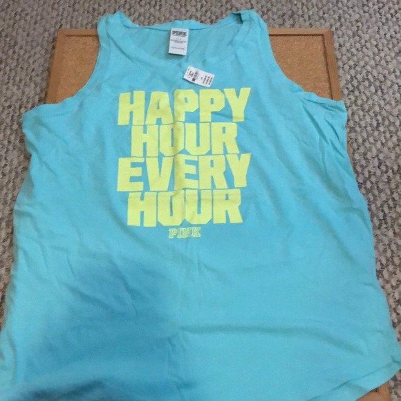 PINK Victoria's Secret Tops - Victoria’s Secret Pink Happy Hour Tank Top L